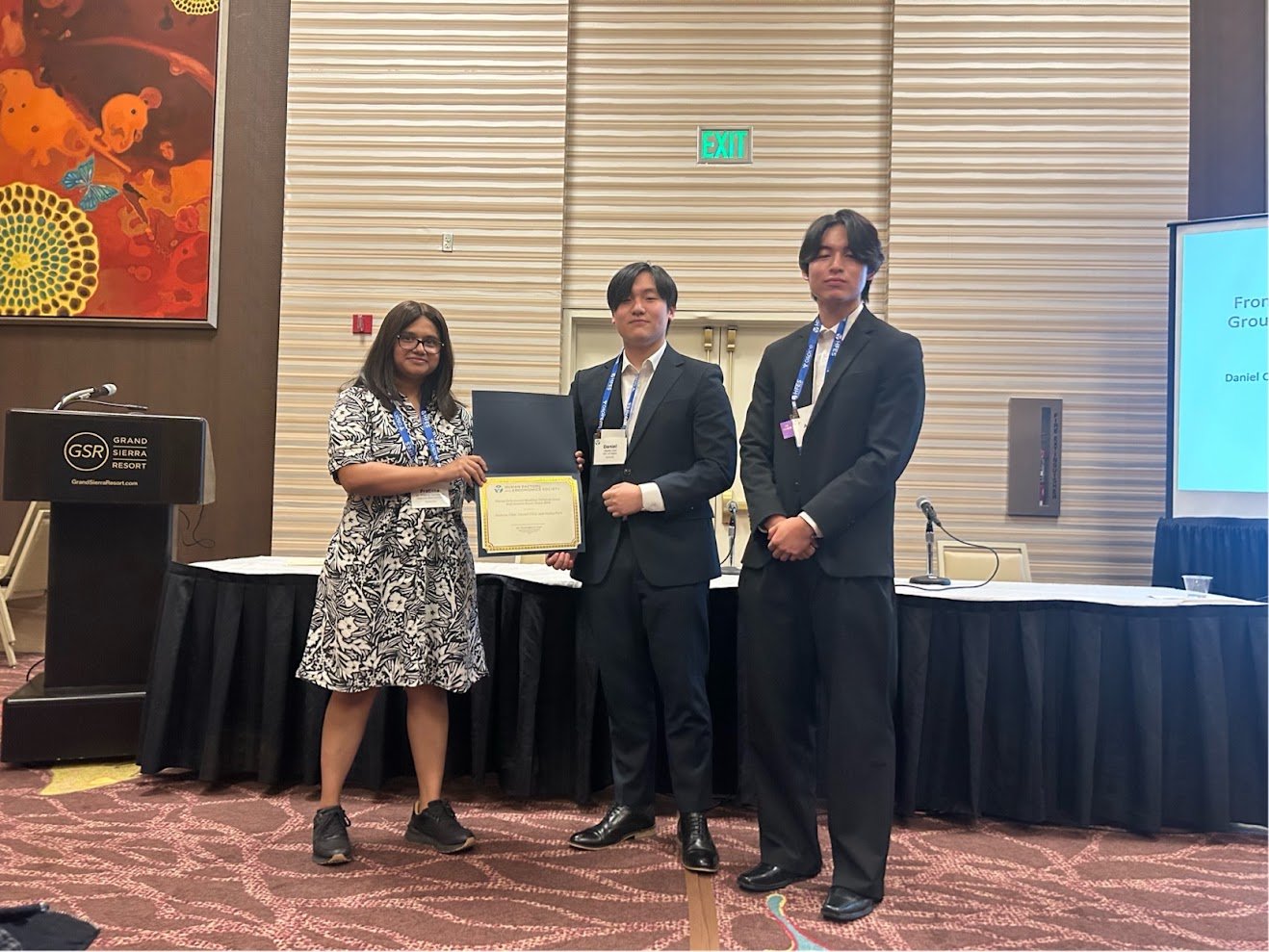Daniel Choi and Andrew Choi receive the 2026 HFES Human Performance Modeling TG Best Student Paper Award