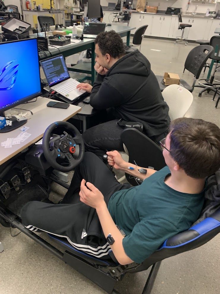 EMG driving simulator