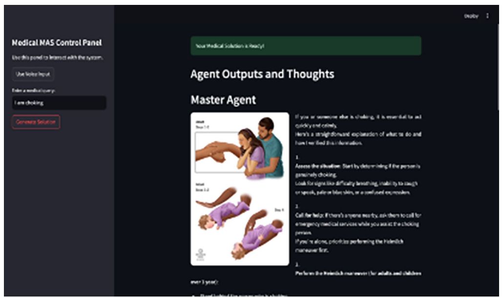 Multi-agent emergent care interface