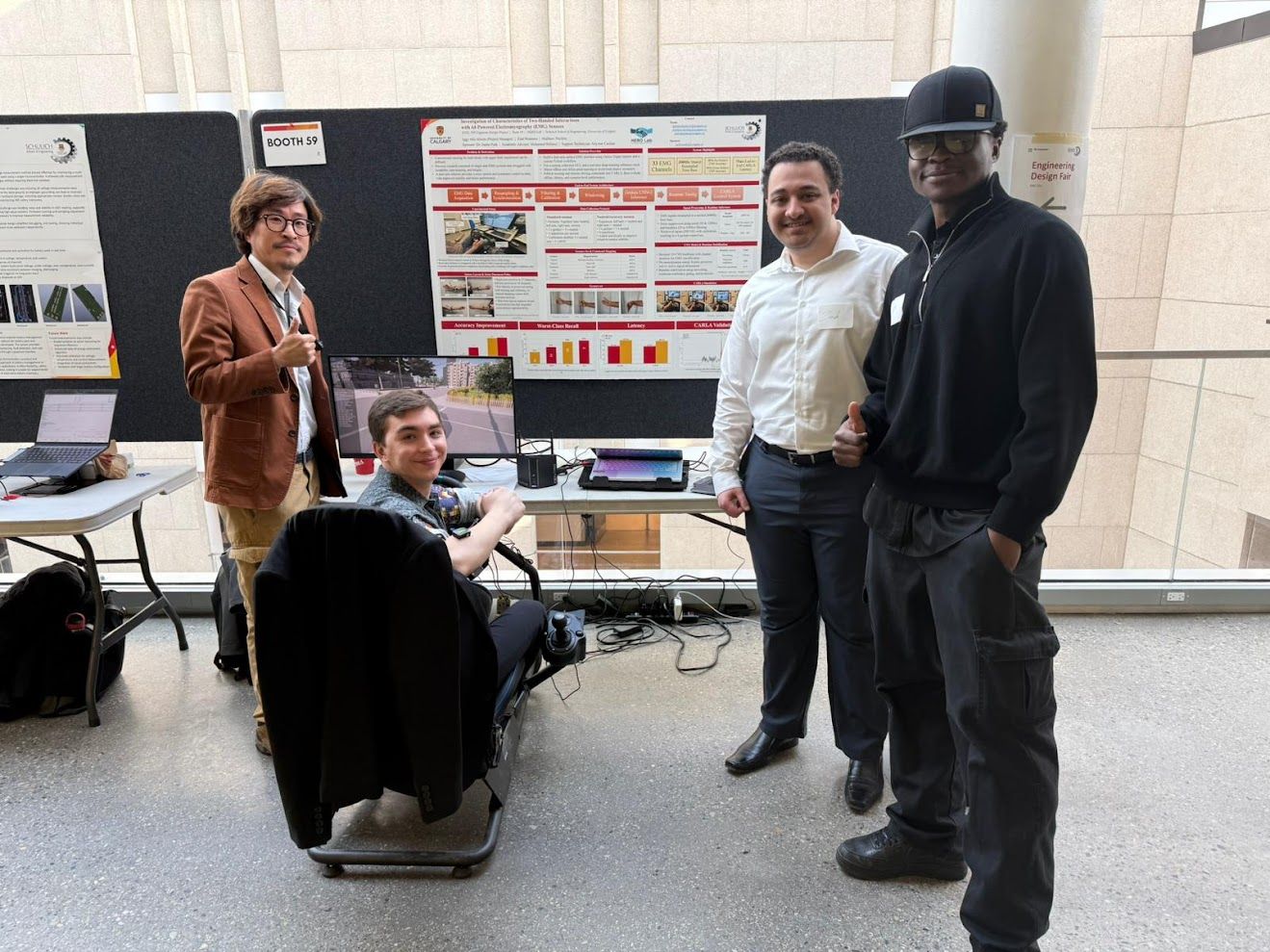Capstone poster: EMG-based two-handed driving