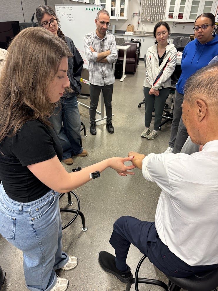 Session with a person with limb loss